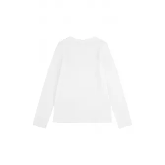 Levi's, Bluza cu decolteu rotund si imprimeu logo, Rosu, Alb, 158 CM