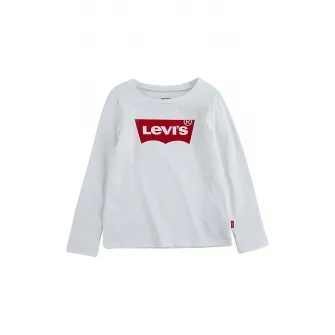 Levi's, Bluza cu imprimeu logo, Rosu, Alb, 104 CM