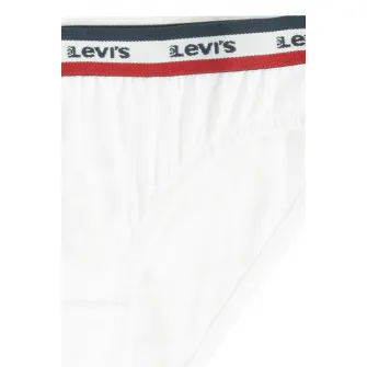 Levi's, Chiloti din amestec de bumbac si banda logo elastica, Rosu, Alb, 122-128 CM