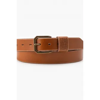 Levi's, Curea lata de piele, Maro cognac, 100