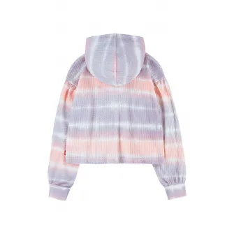 Levi's, Hanorac cu model tie-dye, Piersica, Liliac prafuit, 164 CM