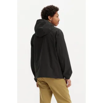 Levi's, Jacheta cu fermoar si gluga, Negru, L