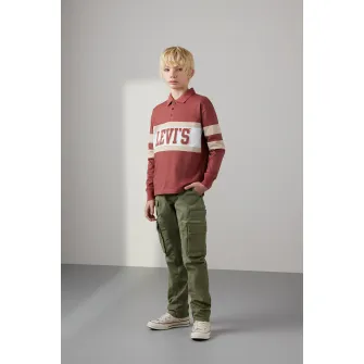 Levi's, Pantaloni conici regular fit, Verde, 152 CM