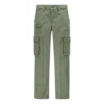 Levi's, Pantaloni conici regular fit, Verde, 152 CM