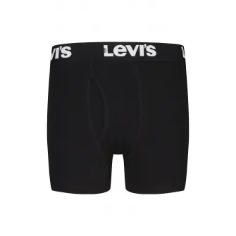 Levi's, Set de boxeri cu banda logo - 3 perechi, Verde militar, Albastru, 116-132 CM