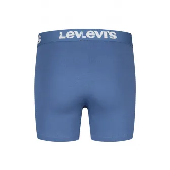 Levi's, Set de boxeri cu banda logo - 3 perechi, Verde militar, Albastru, 116-132 CM