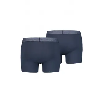 Levi's, Set de boxeri cu banda logo in talie - 2 perechi, Albastru inchis, S