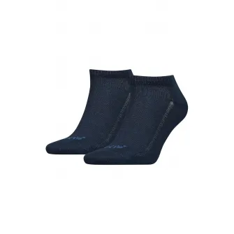 Levi's, Set de sosete unisex pana la glezna din amestec de lyocell - 2 perechi, Bleumarin, 35-38