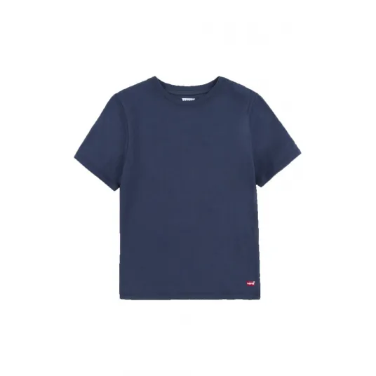 Levi's, Set de tricouri cu decolteu la baza gatului - 2 piese, Bleumarin, 116-132 CM