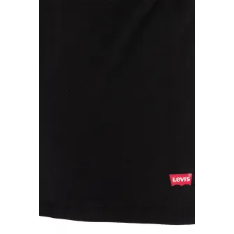 Levi's, Set de tricouri cu decolteu la baza gatului - 2 piese, Negru, Alb, 132-147 CM
