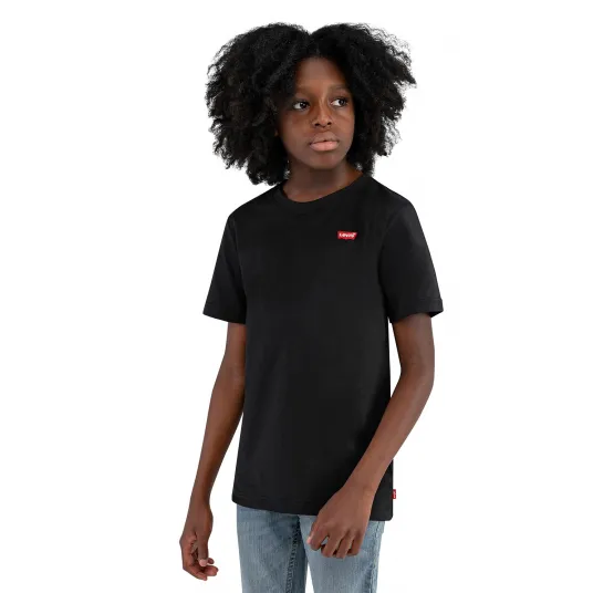 Levi's, Tricou de bumbac cu detaliu logo, Rosu, Negru, Alb, 140 CM