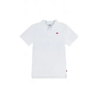 Levi's, Tricou polo din bumbac pique, Alb optic, 164 CM