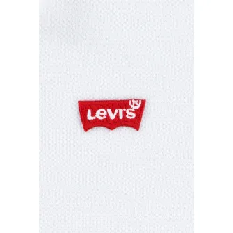 Levi's, Tricou polo din bumbac pique, Alb optic, 164 CM