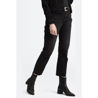 Levis, Blugi crop cu croiala dreapta 501®, Negru, W27-L28