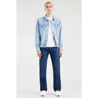 Levis, Blugi cu croiala dreapta 501®, Albastru inchis melange, W30-L34