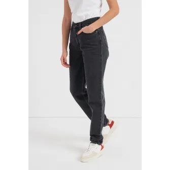 Levis, Blugi mom fit cu talie inalta 80s, Negru stins, W26-L30