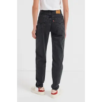 Levis, Blugi mom fit cu talie inalta 80s, Negru stins, W26-L30