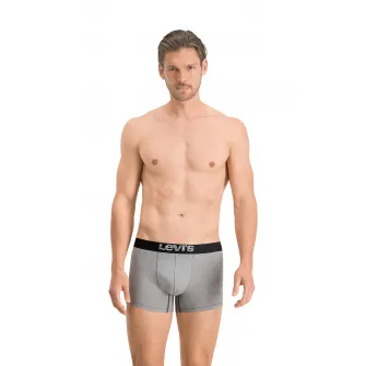 Levis, Set de boxeri cu banda logo in talie - 2 perechi, Negru, Gri, S