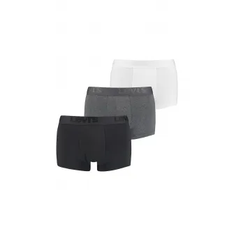 Levis, Set de boxeri cu banda logo in talie - 3 perechi, Gri, S