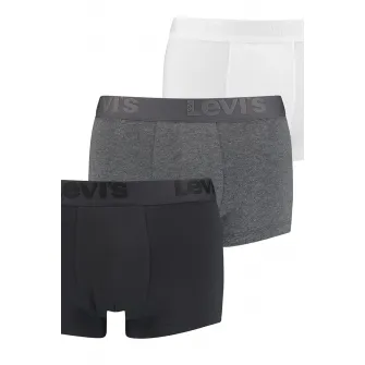 Levis, Set de boxeri cu banda logo in talie - 3 perechi, Gri, S