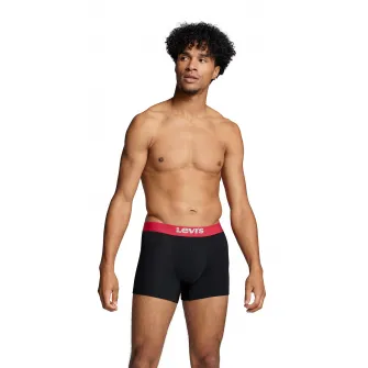 Levis, Set de boxeri din amestec de bumbac - 2 perechi, Negru stins, S