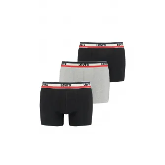 Levis, Set de boxeri din amestec de bumbac organic - 3 perechi, Bleumarin, S
