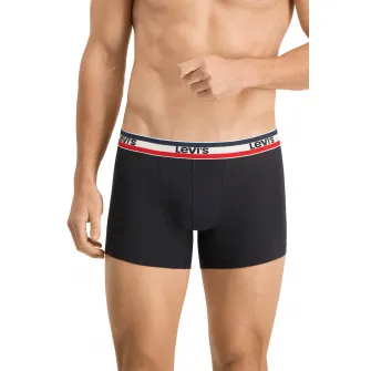 Levis, Set de boxeri din amestec de bumbac organic - 3 perechi, Bleumarin, S
