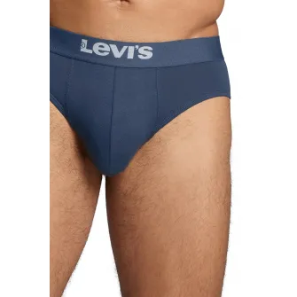 Levis, Set de chiloti cu banda logo in talie - 2 perechi, Albastru prafuit, S
