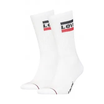 Levis, Set de sosete lungi unisex - 2 perechi, Alb optic, 43-46