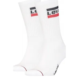 Levis, Set de sosete lungi unisex - 2 perechi, Alb optic, 43-46