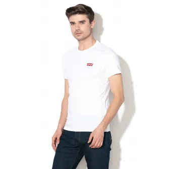 Levis, Set de tricouri slim fit cu detaliu logo - 2 piese, Gri/Alb/Rosu, 2XL