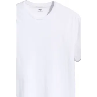 Levis, Set de tricouri slim fit de bumbac - 2 piese, Alb, XL