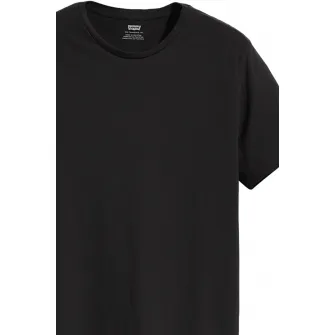 Levis, Set de tricouri slim fit de bumbac - 2 piese, Negru, L