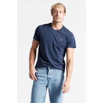 Levis, Tricou regular fit de bumbac, Albastru inchis, S