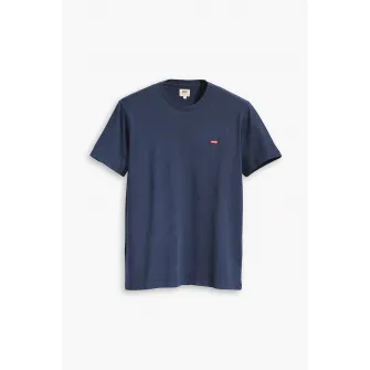 Levis, Tricou regular fit de bumbac, Albastru inchis, S