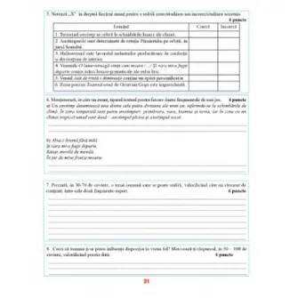 Limba si literatura Romana - teste de antrenament pentru Evaluarea Nationala - cls. A VIII-a - Madalina Gabriela Nitulescu, Elena Mihaela Patrascu