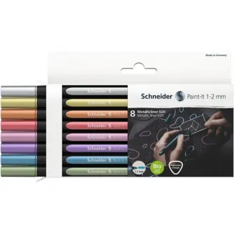 Liner metalic Schneider Paint-It 020 1-2mm, 8buc/set
