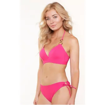 LingaDore, Costum de baie halter, din doua piese, Fucsia, 85D