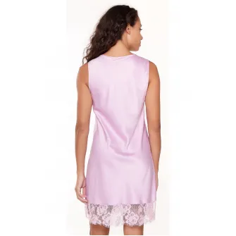 LingaDore, Neglijeu cu garnituri de dantela si decolteu in V, Lila, 4XL