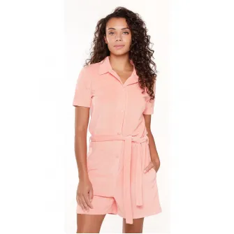 LingaDore, Salopeta de casa cu capse, Portocaliu, 3XL
