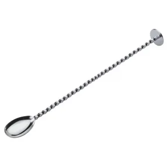 Lingurita cocktail, pentru bar, Hendi, inox, lungime 26.6 cm