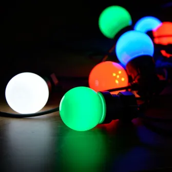 Linie luminoasa de taverna Dekortrend, 5 arzatoare colorate