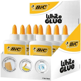 Lipici alb BIC 118 ml cut/8