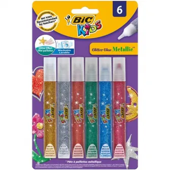 Lipici cu sclipici Bic, 6 culori