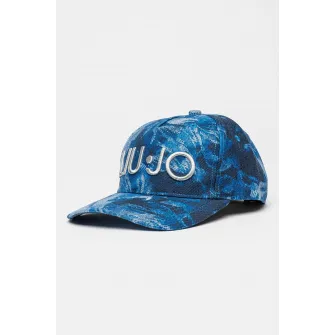 Liu Jo, Sapca cu model si logo brodat, Albastru