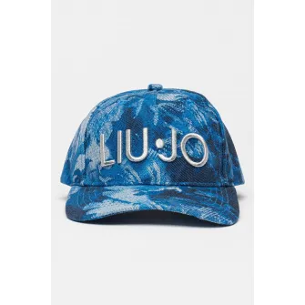 Liu Jo, Sapca cu model si logo brodat, Albastru