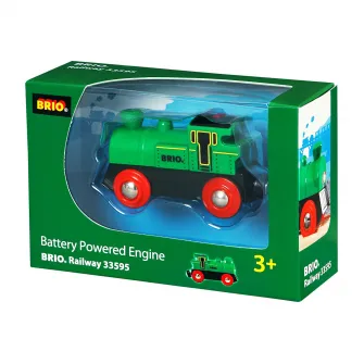Locomotiva Brio, cu baterii, verde