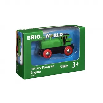 Locomotiva Brio, cu baterii, verde
