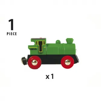 Locomotiva Brio, cu baterii, verde