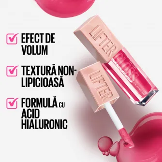 Luciu de buze Lifter Gloss 024 Bubblegum, Maybelline NY